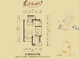 东方盛世花园_2室2厅1卫 建面80平米