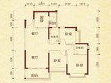 恒大金碧天下_3室2厅2卫 建面110平米