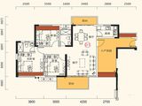 美景印象花园_3室2厅2卫 建面109平米