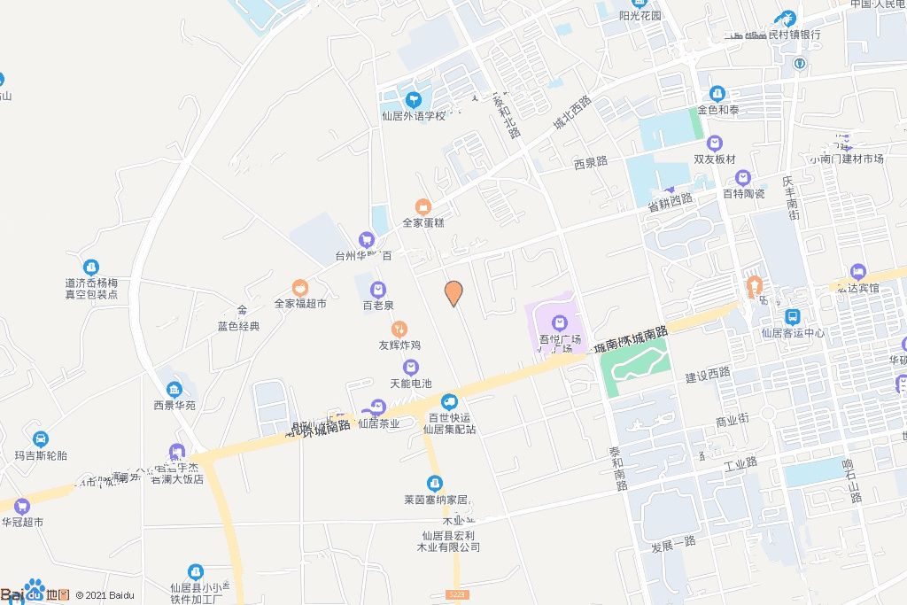 仙居县三桥溪以东省耕西路以南