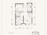 北京城建国誉朝华_2室2厅1卫 建面65平米