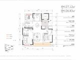 德信锦绣观邸_3室2厅2卫 建面126平米