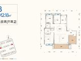 融发菁英汇_4室2厅2卫 建面142平米