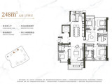 龙华金茂府_4室3厅4卫 建面248平米